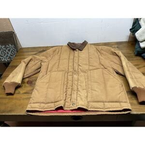 Walls Outdoors Men's 2XL Quilted Work Jacket Zipper Front Distressed